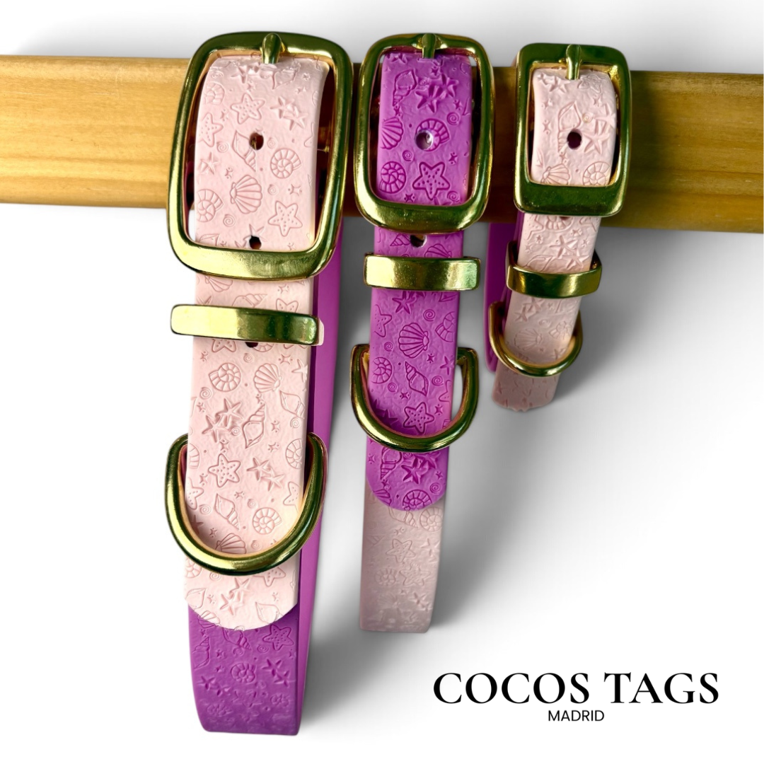 MALVA y ROSA CELESTE - Collar Greta Náutico
