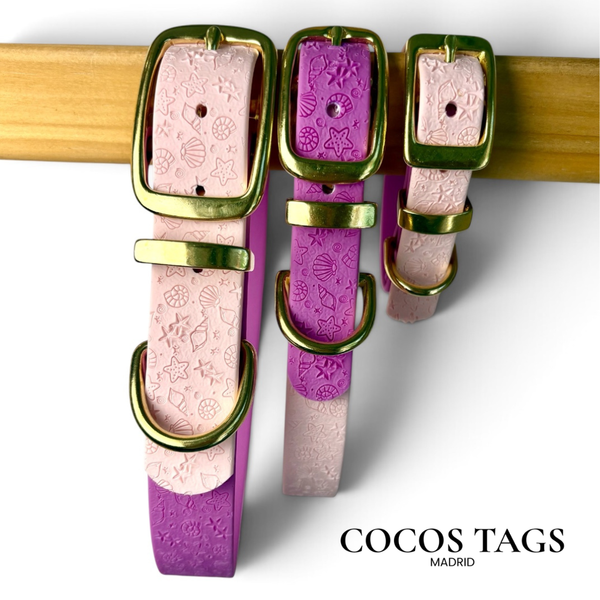 MALVA y ROSA CELESTE - Collar Greta Náutico