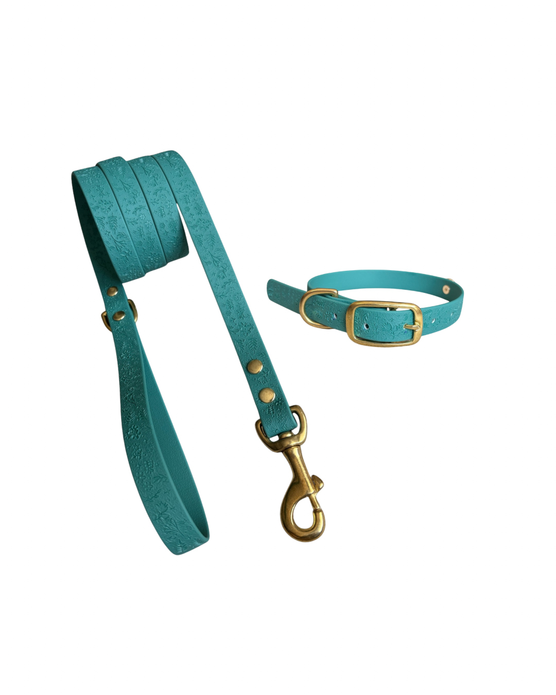 Pack Collar y Correa GRETA - Turquesa