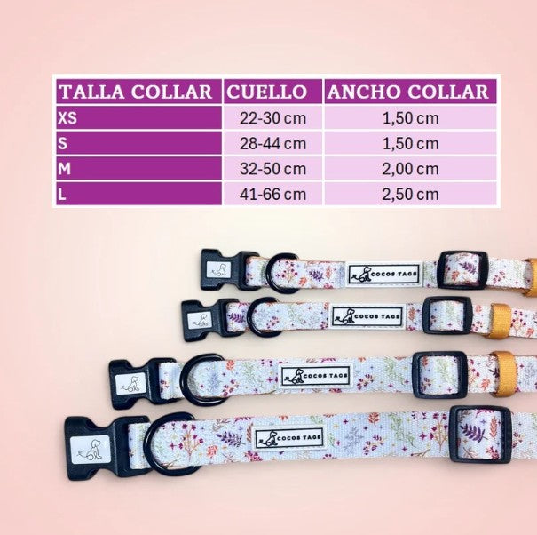 Collar ajustable Mostaza