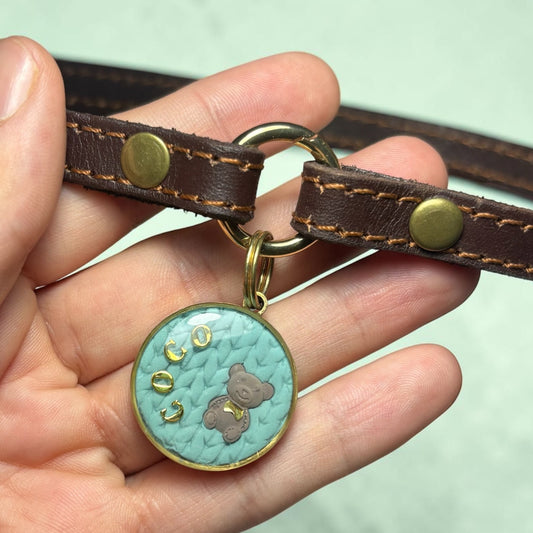 CAFÉ - Portachapas cuero